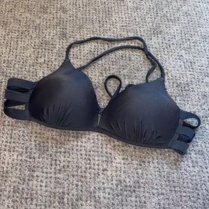Black Strappy Bathing suit top Size M